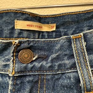 Levi's Women’s Middy Straight Jeans in Deep Blue